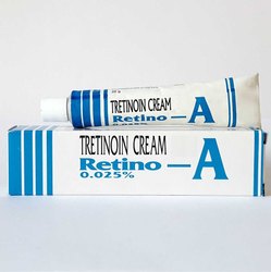 Retino-A cream, anti-aging treatment.