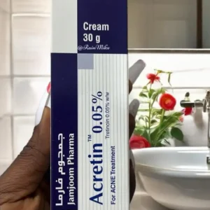 Cream Acretin: Skincare cream tube.