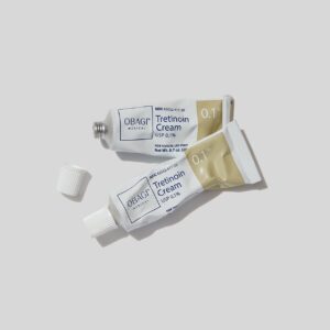 Obagi Tretinoin 1% cream tube.