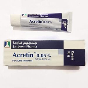 Acretin 0.05 topical retinoid cream tube