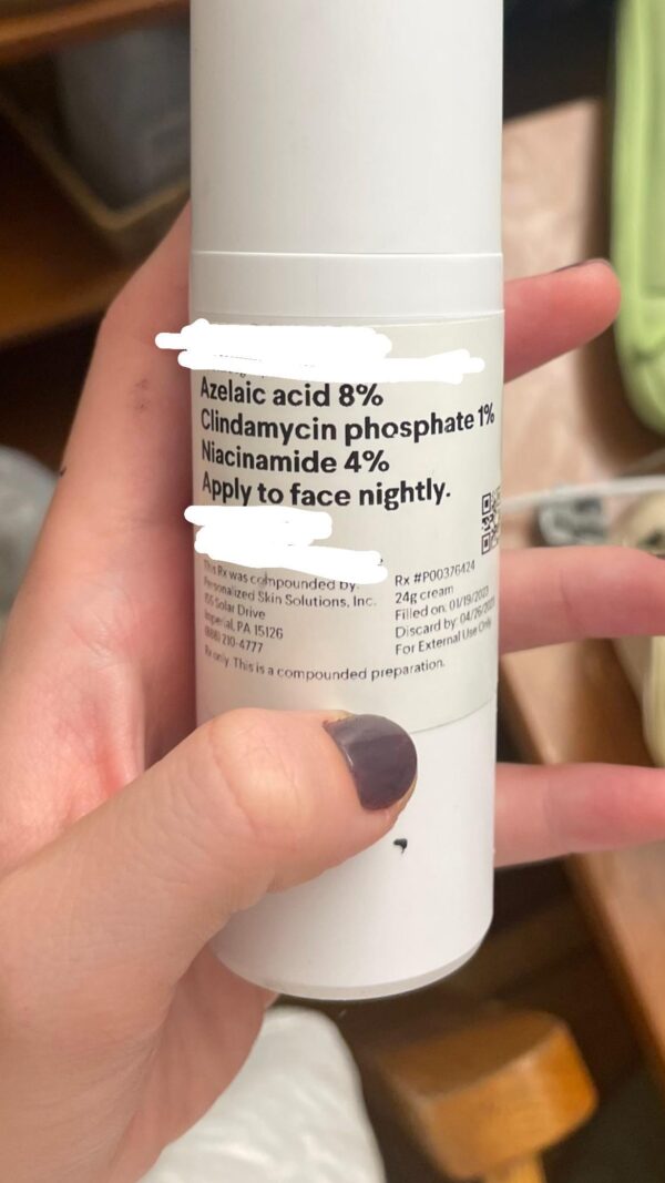 Curology tretinoin cream tube.