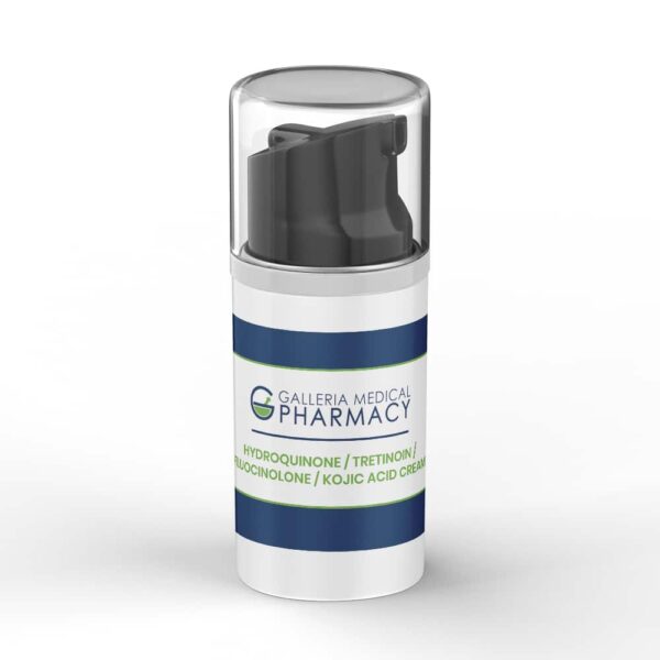 Fluocinolone Tretinoin Hydroquinone cream tube.