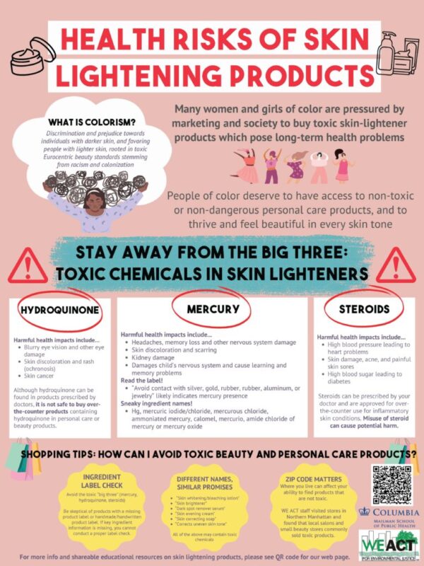 Skin lightening cream highlighting potential hydroquinone side effects.