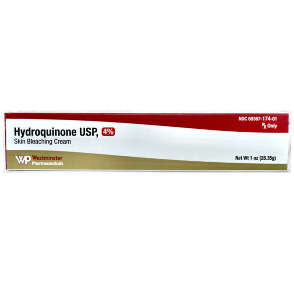 Skin Hydroquinone cream or serum.