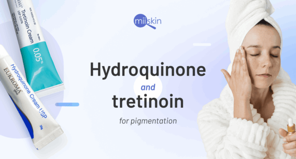 Hydroquinone Plus Tretinoin Cream jar.