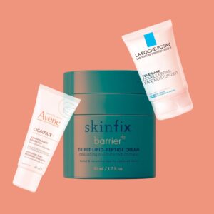 Moisturizer layered over tretinoin for skincare routine.