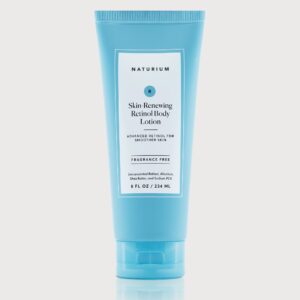 Body lotion with tretinoin. Anti-aging skincare.