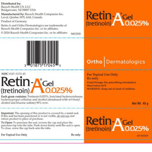 Retin-A 25 cream tube