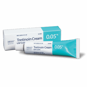 Acretin 0.05% topical retinoid cream.