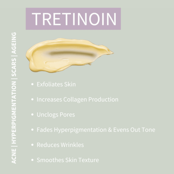 Tretinoin Cream 0.025% for hyperpigmentation treatment.