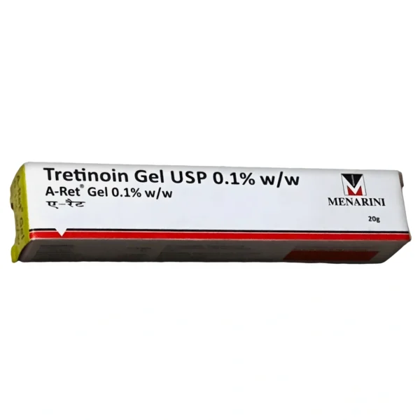 Tretinoin Gel 0.1%, Menarini brand.