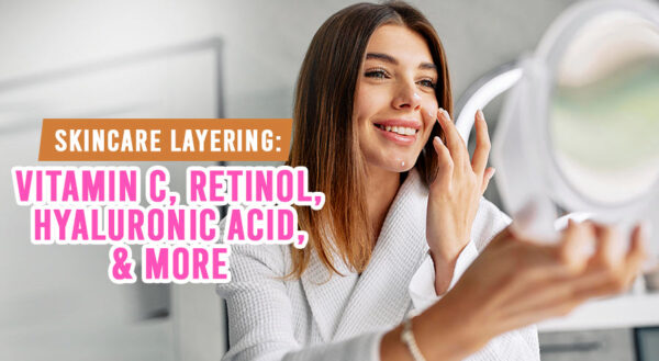 Retin-A, hydroquinone, and vitamin C serum.