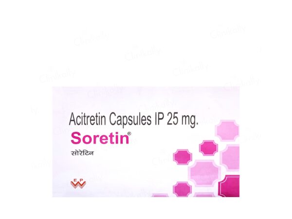 Acretin 25 topical acne treatment medication.