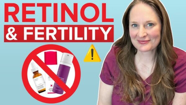 Tretinoin cream tube. Pregnancy warning.
