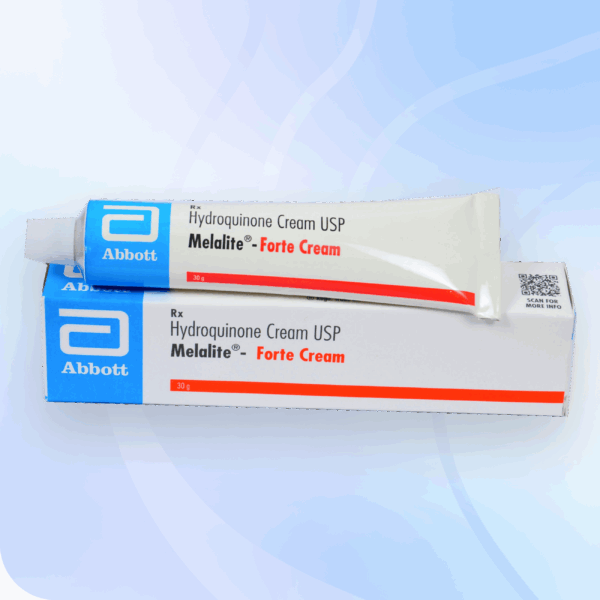 Hydroquinone 10% cream tube.