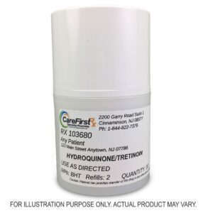 Hydroquinone Tretinoin Cream: Skincare product.