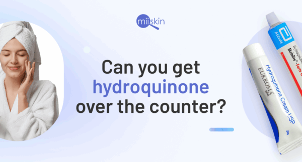 4% Hydroquinone Cream, over-the-counter skin treatment.