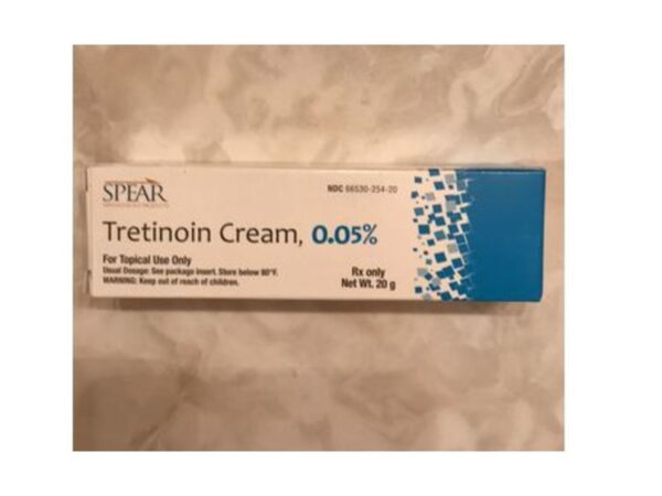 Spear Tretinoin Cream 0.05% tube
