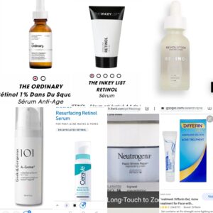 Tretinoin cream jar, skincare product.