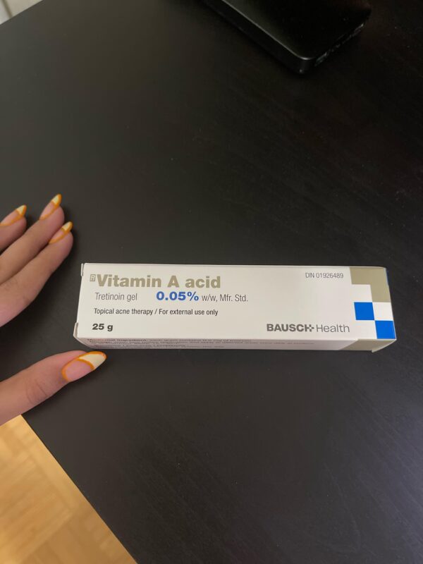 Tretinoin 0.05% Vitamin A Acid Gel.