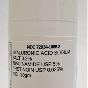 Tretinoin & Hyaluronic Acid Cream jar