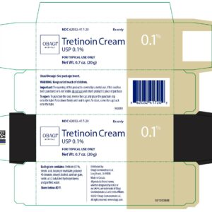 Acretin Cream 0.1% topical medication.