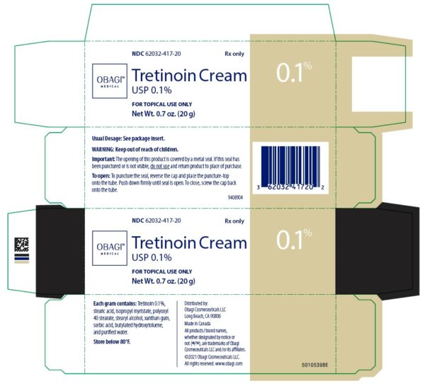 Acretin Cream 0.1% topical medication.