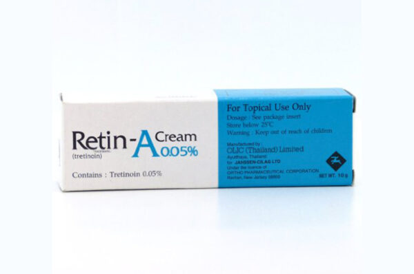 Retin-A Dermatologist: Cream jar and packaging.