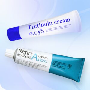 Tretinoin cream, prescription strength.