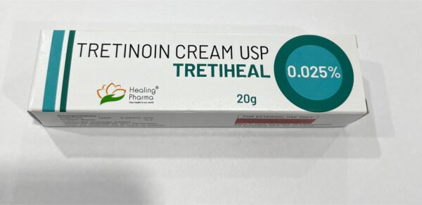 Tretiheal 0.025% Tretinoin Cream USP.