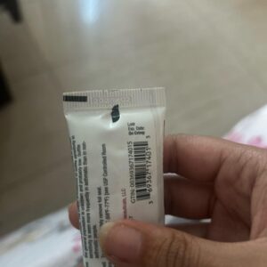 Expired hydroquinone cream tube.
