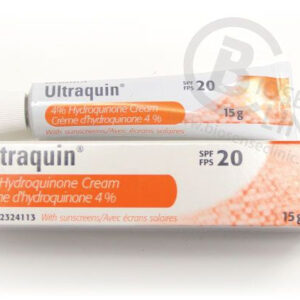 Ultraquin Hydroquinone cream tube.