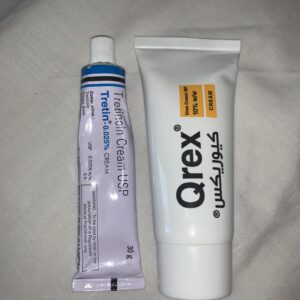 Tretinoin cream for keratosis pilaris treatment.