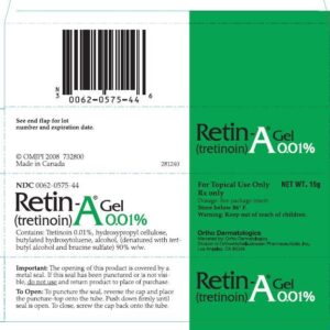 Tretinoin Retin-A cream tube.