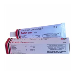 Tretinoin Cream 0.05%, 20g tube. Generic Retin-A.