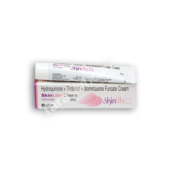 Skinlite Hydroquinone cream or lotion.