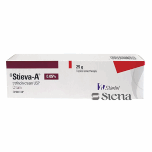 Stieva-A 0.05% tretinoin before & after treatment results.