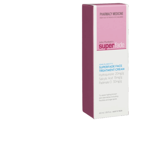 Superfade Face Cream: potential side effects information.