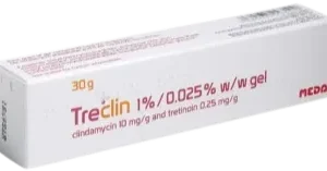 Treclin Gel price shown on packaging.