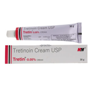 Tretin 0.05% cream tube.