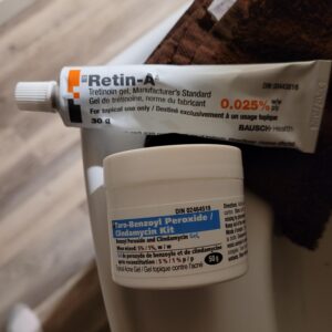 Tretinoin gel, acne treatment.