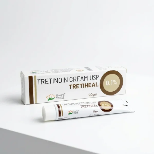 Tretiheal Tretinoin 0.1% Cream (Generic Retin-A) - 20gm - Buy Online